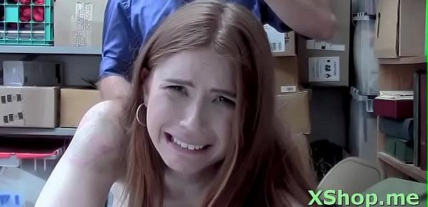 Alluring teen Pepper Hart riding meat in front of camera